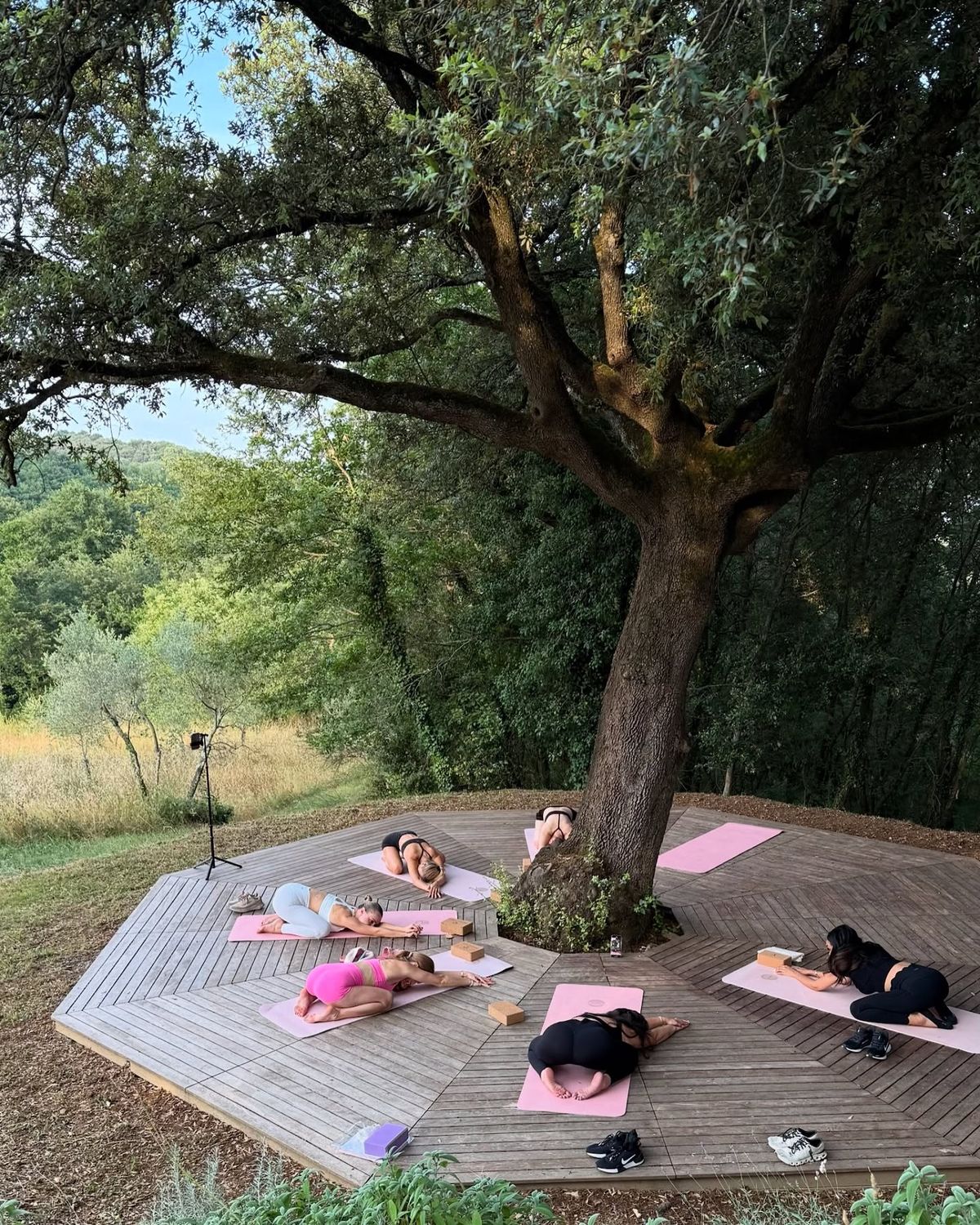 Stylized map marker shape with Stockholm colors